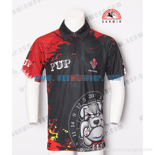 Professional heat transfer printing personal design dart polo shirts